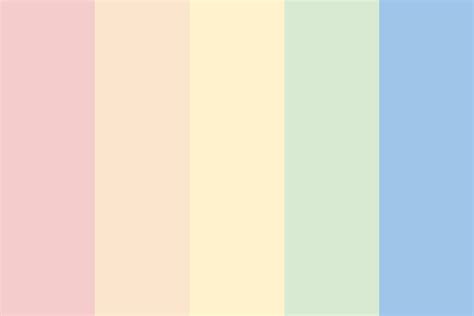 Kawaii Colors Rainbow Color Palette