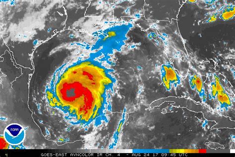 Harvey Becomes Hurricane Could Intensify To A Category 2 Or 3 Weather