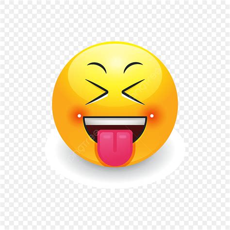 Gambar Emoji Mengejek Lidah Dalam Rendering 3d Ungkapan Wajah Gembira
