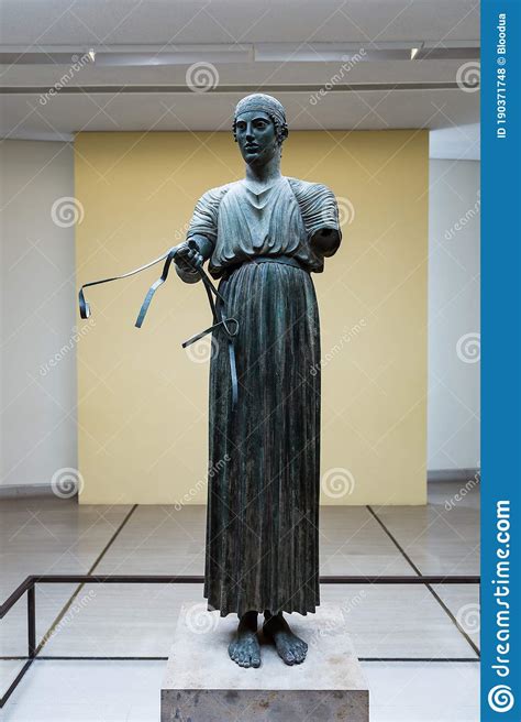 Ðtatue of a Charioteer in Greece Editorial Stock Photo Image of male europe