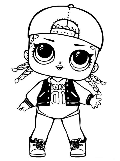 Surprise to discover 7 layers of surprise! Kids-n-fun.com | Coloring page L.O.L. Surprise Dolls M.C. Swag