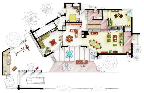 photo 2 of 9 in what the floor plans for famous sitcom homes might ve looked like irl dwell