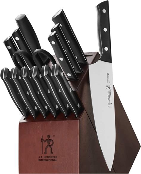 Henckels Dynamic Razor Sharp 15 Piece Knife Set With Block German