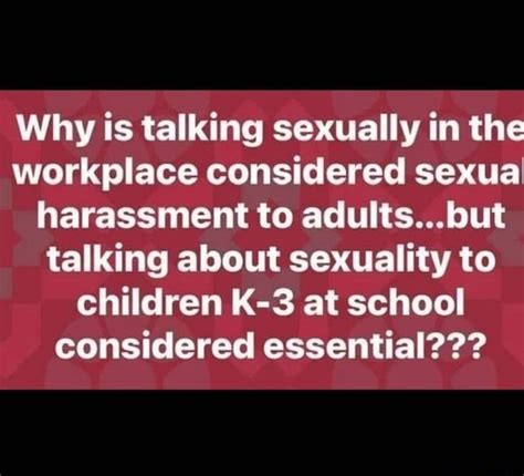 why is talking sexually in the workplace considered sexual harassment to adults brut talking