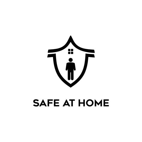Safe Logo Design At Home 8564725 Vector Art At Vecteezy