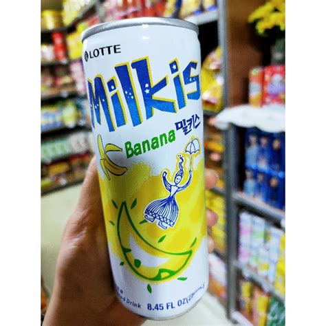 Lotte Milkis Banana Soda Drink 250ml Shopee Philippines
