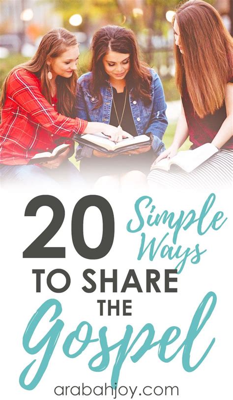 So, when the moment comes, say a quick prayer. 20+ Simple Ways to Share the Gospel