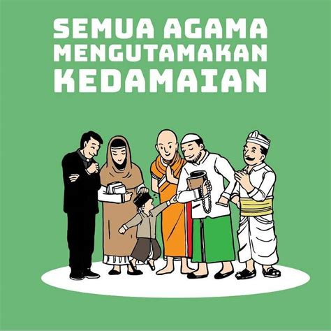 Poster Keragaman Agama Indonesia Poster Keragaman Agama