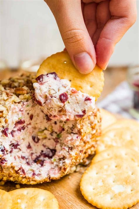 Cranberry Pecan Cheese Ball Recipe Dinner Then Dessert