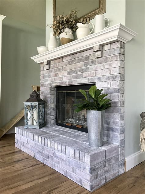 Exterior house paint ideas, from subtle to bold. How to Whitewash a Brick Fireplace *(maybe not enough ...