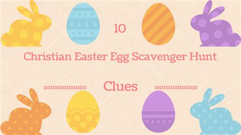 10 Christian Easter Scavenger Hunt Clues