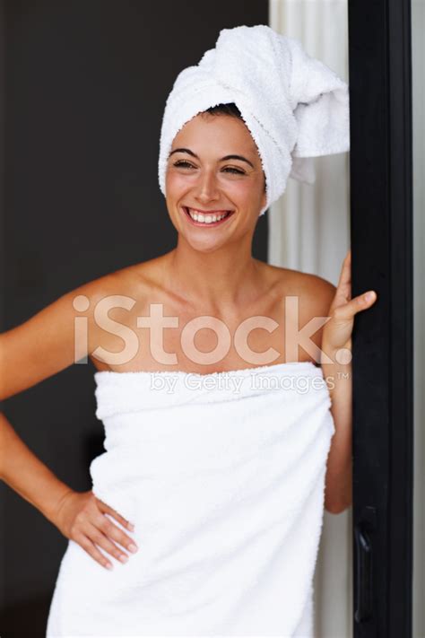 Feeling Fresh After Her Shower Stock Photo Royalty Free Freeimages