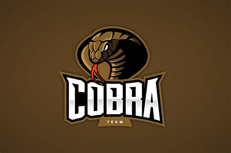 Cobra Mascot Sport Logo Design Custom Designed Illustrations ~ Creative Market
