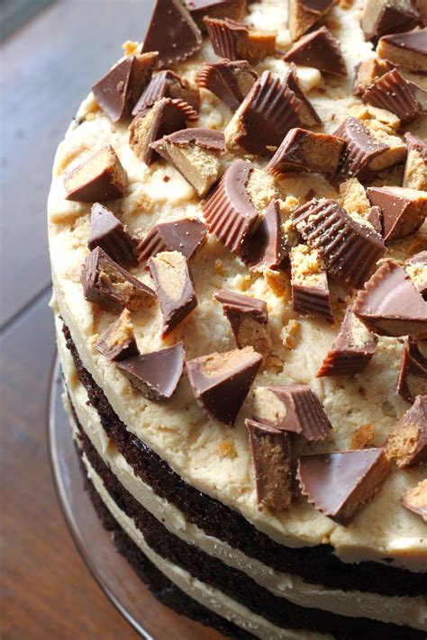 Johnnys Chocolate Peanut Butter Layer Cake Elegant Made Easy By Jessica