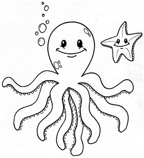 Cartoon Octopus Coloring Pages at GetColorings.com | Free printable