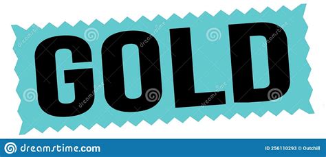 Gold Text Written On Blue Black Stamp Sign Stock Illustration