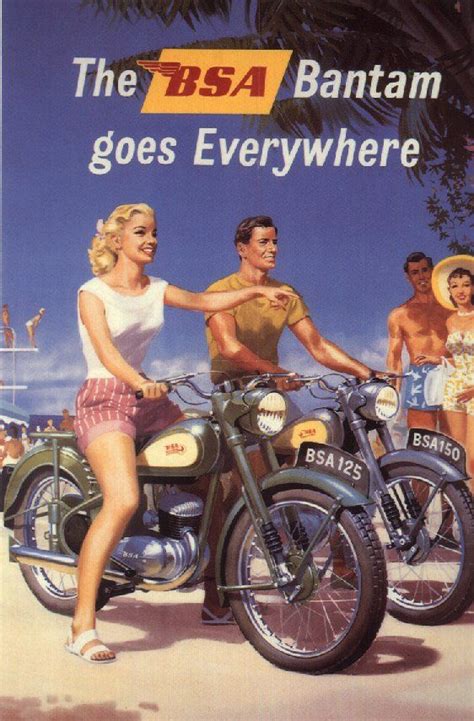 Pin By Randy Carter On Britextriumph Vintage Motorcycle Posters Bsa