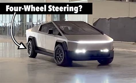 Watch This This Tesla Cybertruck Shows Four Wheel Steering In Action