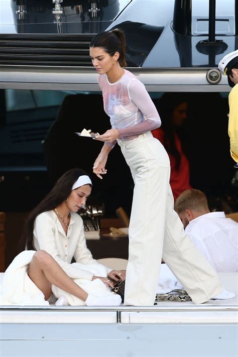 Bella Hadid And Kendall Jenner At A Yacht In Miami 12042019 Hawtcelebs