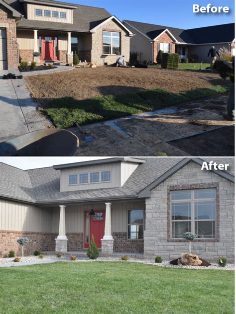 Before And After Landscape And Sod Makeover Outdoor Living Space Living