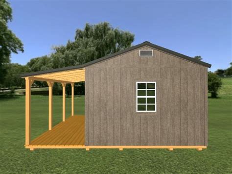 Side Porch Cabin 12 X 16 Countryside Barns