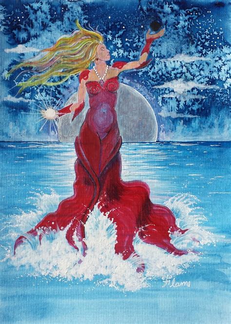 Crimson Goddess An Astrological Portrait Of Cancer The Artwork Of