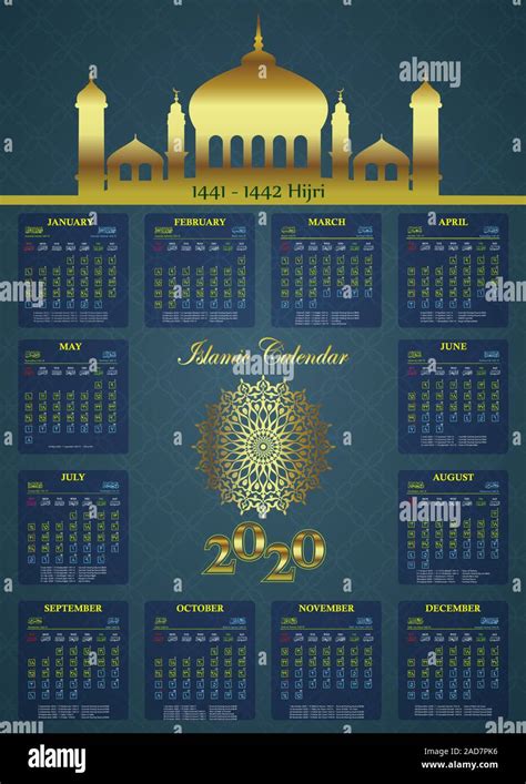 Kalendar Islam 1441 Hijrah 2020 John Hunter