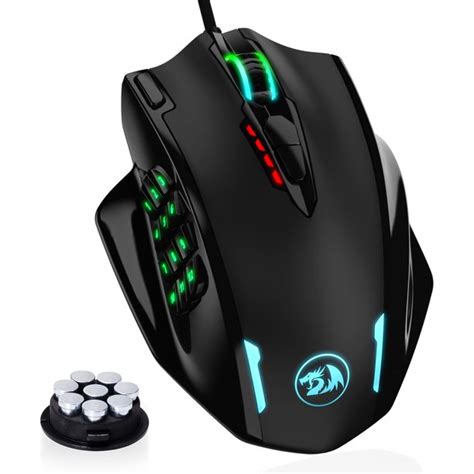 Redragon M908 Impact Rgb Led Mmo Mouse With Side Buttons Optical Wired