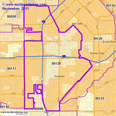 Zip Code Map Of 95128 Demographic Profile Residential Housing