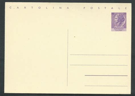 1959 Italia Cartolina Postale Siracusana 25 Lire F Ebay