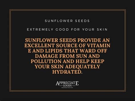 10 Amazing Health Benefits Of Eating Sunflower Seeds Appreciate Goods