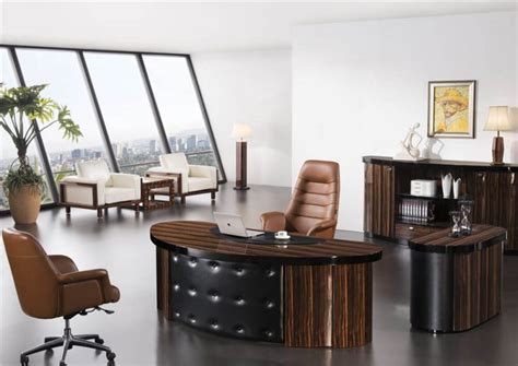 0990 Luxury T Shape Executive Office Desk Haosen Office Furniture