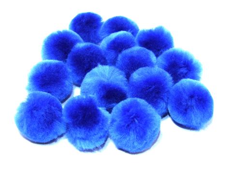 Royal Blue Craft Pom Poms Art And Craft Factory Made In The Uk