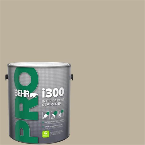 Behr Pro 1 Gal 750d 4 Pebble Stone Semi Gloss Interior Paint Pr37001