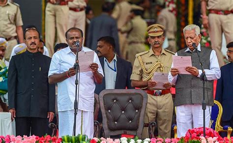 Karnataka Chief Minister Swearing In Highlights Historic To See So Many Leaders Come Together