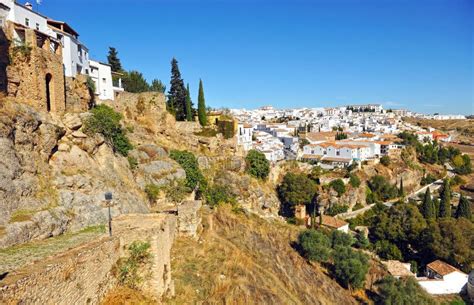 Panoramic View Of Ronda Malaga Province Spain Stock Photo Image Of
