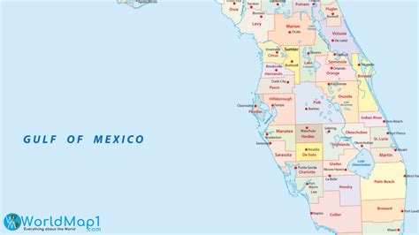 Florida Free Printable Map