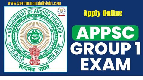 Appsc Group 1 Exam 2024 Notification Out Apply Online