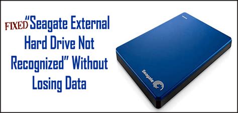 The very first thing you need to check is. How To Fix "Seagate External Hard Drive Not Recognized" Error