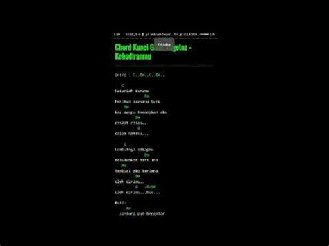 Chord dasar kunci gitar & lirik lagu ©chordtela.com. Vagetoz-Kehadiranmu + chord gitar cover Reza miftahudin ...