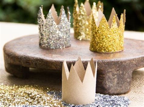 Recycled Cardboard Glitter Crowns Moonfrye Birthday Parties Baby