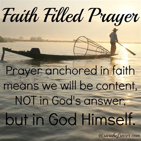 How To Pray In Faith Sarah E Frazer
