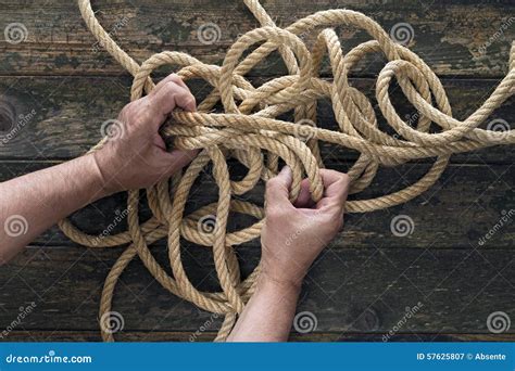 Unraveling Stock Image Image Of Unravel Anxiety Knot 57625807