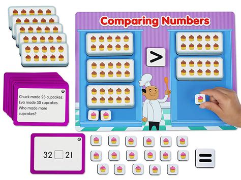 Solve It Comparing Numbers Magnetic Board At Lakeshore Learning