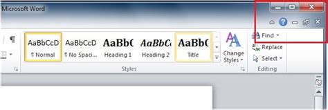 Show The Close Document X Button In Word Online Computer Tips