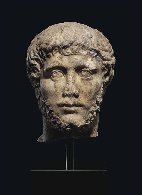 A Roman Marble Portrait Head Of Emperor Gallienus Circa Late 3rd