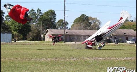 Plane And Skydiver Collide In Florida Cbs News