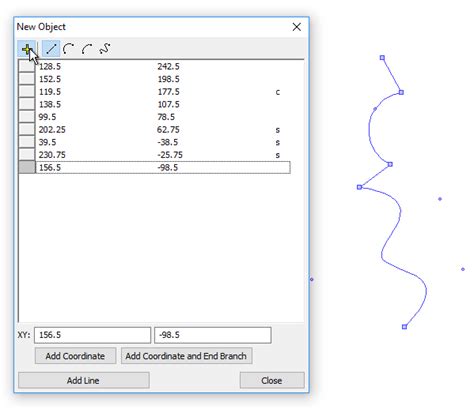 Example Create A Line Using Curved Segments