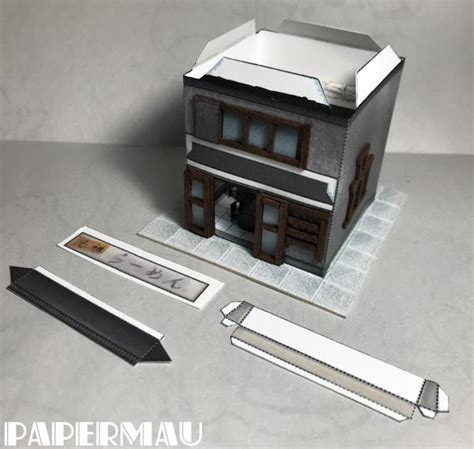 Papermau The Ramen Shop A Miniature Paper Model By Brother