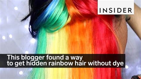 This Blogger Found A Way To Get Hidden Rainbow Hair Without Dye Youtube